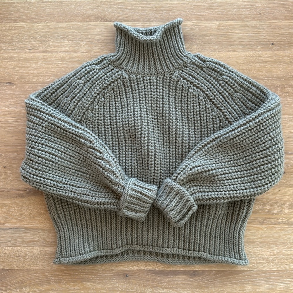 H&M Chunky Knit Turtleneck Sweater